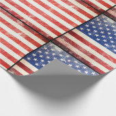 USA-Flagge Geschenkpapier (Ecke)