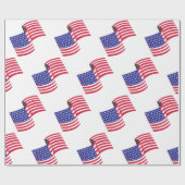 USA-Flagge Geschenkpapier (Flach)