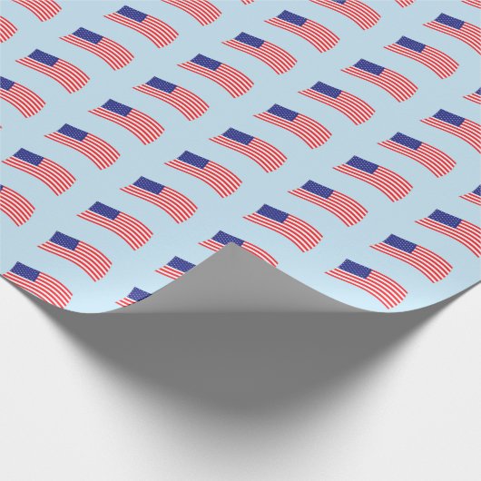 USA-Flagge Geschenkpapier (Ecke)