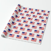 USA-Flagge Geschenkpapier (Ungerollt)