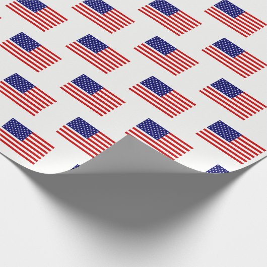 USA-Flagge Geschenkpapier (Ecke)