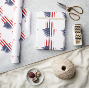 USA-Flagge Geschenkpapier