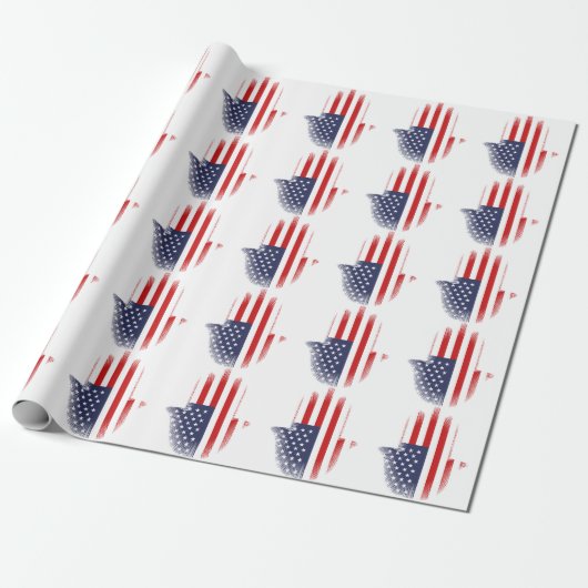 USA-Flagge Geschenkpapier (Ungerollt)