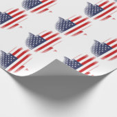 USA-Flagge Geschenkpapier (Ecke)