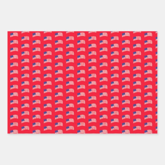 USA-Flagge Geschenkpapier Set (Vorderseite 3)
