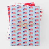 USA-Flagge Geschenkpapier Set (Beispiel)