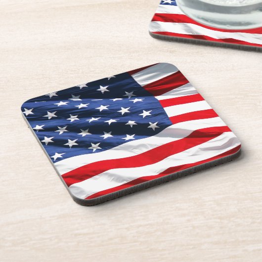 USA-Flagge Getränkeuntersetzer (Linke Seite)