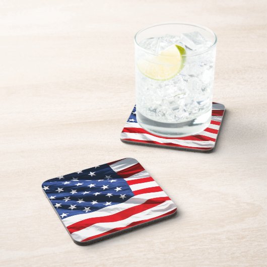 USA-Flagge Getränkeuntersetzer (Rechte Seite)