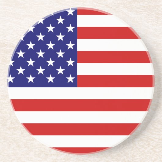 USA-Flagge Getränkeuntersetzer (Vorne)