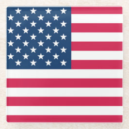 USA-Flagge Glasuntersetzer