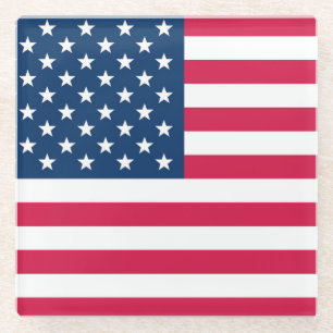 USA-Flagge Glasuntersetzer