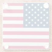 USA-Flagge Glasuntersetzer (Rückseite)