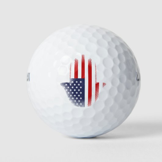 USA-Flagge Golfball (Vorderseite)