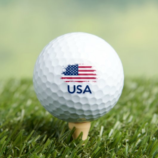 USA-Flagge Golfball (Insitu T-Shirt)