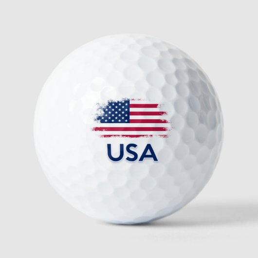 USA-Flagge Golfball (Vorderseite)