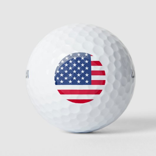 USA-Flagge Golfball (Vorderseite)