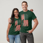 USA-Flagge Golfer T-Shirt (Unisex)