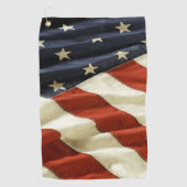 USA-Flagge Golfhandtuch (Vorderseite)