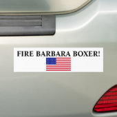 USA-Flagge-Groß, FEUER BARBARA BOXER! Autoaufkleber (Auf Auto)