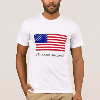 USA-Flagge-Groß, stütze ich Arizona! T-Shirt