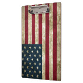 USA-Flagge Grunge Klemmbrett (Links)