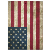 USA-Flagge Grunge Klemmbrett (Rückseite)