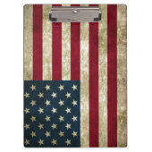 USA-Flagge Grunge Klemmbrett (Vorderseite)