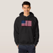 usa-Flagge Hoodie (Vorne ganz)