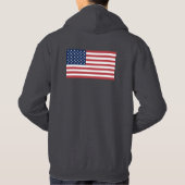 USA-Flagge Hoodie (Rückseite)