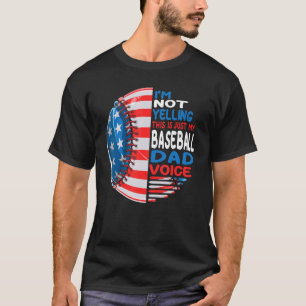 USA-Flagge Ich Schreie Nicht Das Ist Mein Baseball T-Shirt