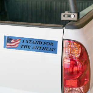 USA-Flagge Ich stehe für den Anthem-Aufkleber Autoaufkleber