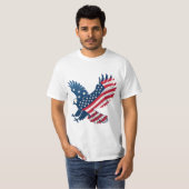 USA-Flagge in Adlerform T-Shirt (Vorne ganz)