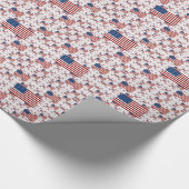 USA-Flagge in Ebenen Geschenkpapier (Ecke)