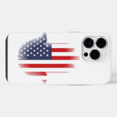 USA-Flagge iPhone Hülle (Rückseite (Horizontal))