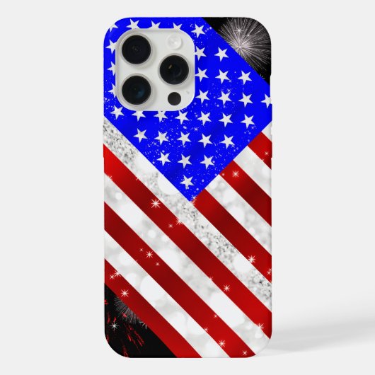 USA-Flagge iPhone Hülle (Rückseite)