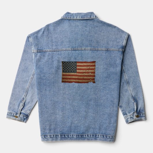 USA-Flagge Jeansjacke (Rückseite)