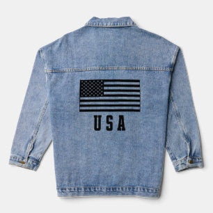 USA-Flagge Jeansjacke