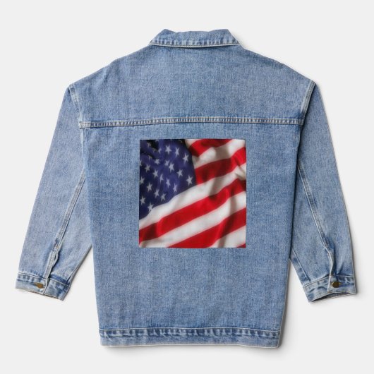 USA-Flagge Jeansjacke (Rückseite)