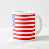 USA-Flagge Jumbo-Tasse (Vorderseite Rechts)