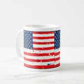 USA-Flagge Kaffeetasse (Vorderseite Links)