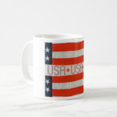 USA-Flagge Kaffeetasse (Vorderseite Links)