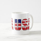 USA-Flagge Kaffeetasse (VorderseiteRechts)