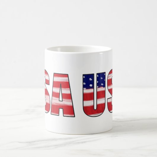 USA-Flagge Kaffeetasse (Mittel)