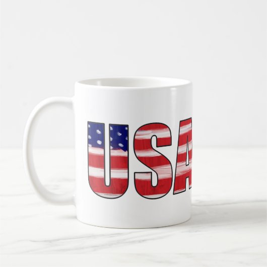 USA-Flagge Kaffeetasse (Links)