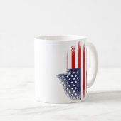 USA-Flagge Kaffeetasse (VorderseiteRechts)