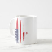 USA-Flagge Kaffeetasse (Vorderseite Links)