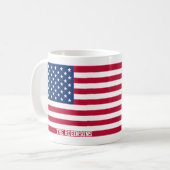 USA-Flagge Kaffeetasse (Vorderseite Links)