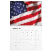 USA-Flagge Kalender (Feb 2027)