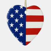 USA-Flagge Keramik Ornament (Rechts)