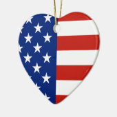USA-Flagge Keramik Ornament (Links)